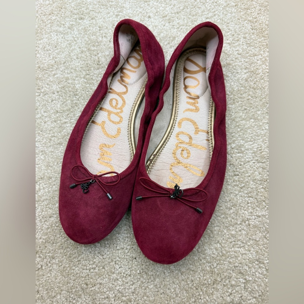 SAM EDELMAN | Felicia Wine Red Ballet Flat size 11